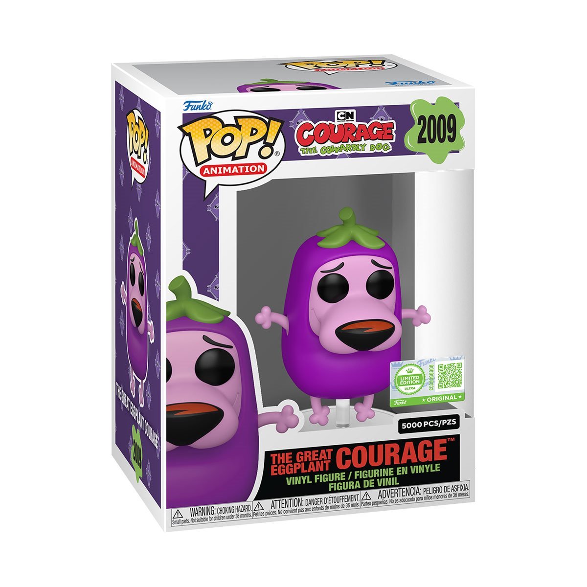 Courage the Cowardly Dog: The Great Eggplant Funko Pop! Vinyl Figure #2009 (Entertainment Earth Exclusive) Secondary image