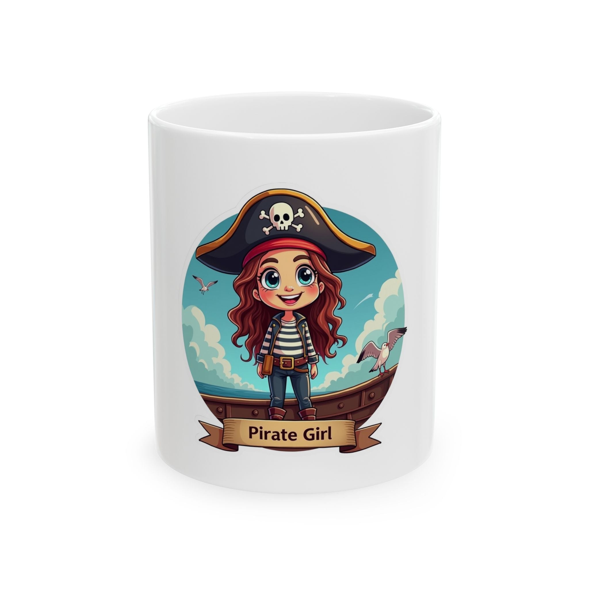 Pirate Girl Ceramic Mug -