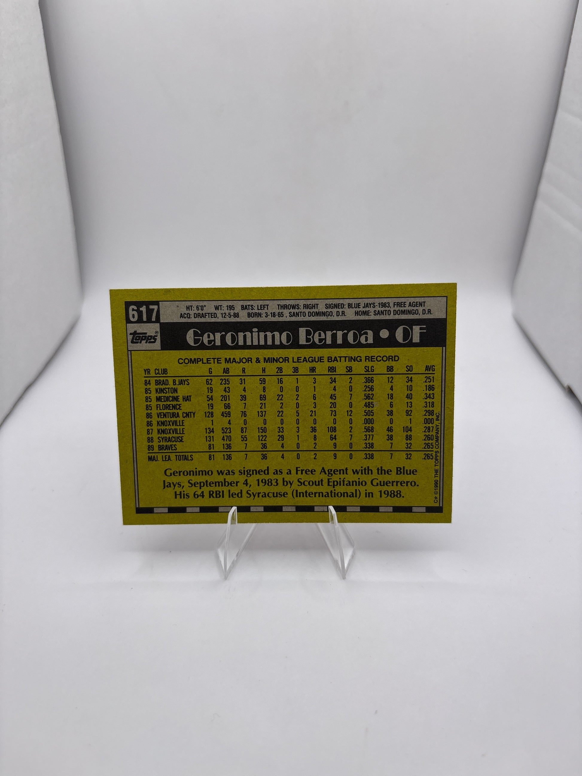 Topps Geronimo Berroa