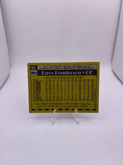 Topps Dave Henderson