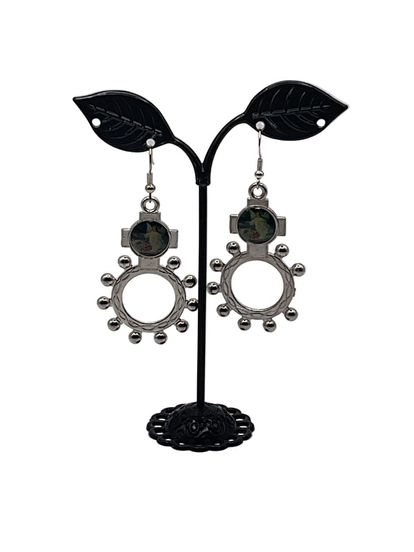 Finger Rosary Ring Earrings