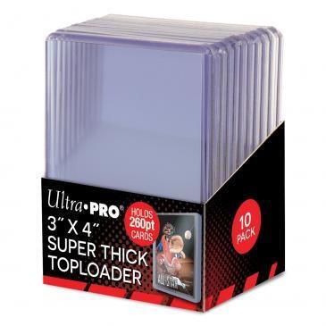 3" x 4" Clear Thick 260PT Toploaders (10ct) Main image