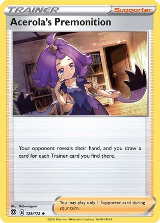 Acerola's Premonition 129/172 - SWSH09 Brilliant Stars Main image