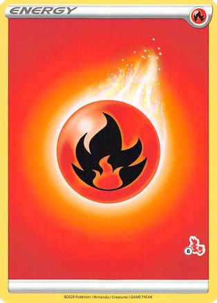 Fire Energy (# Cinderace Stamped)  - Battle Academy 2022