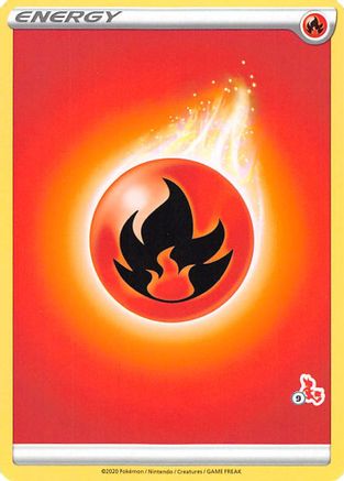 Fire Energy (# Cinderace Stamped)  - Battle Academy 2022