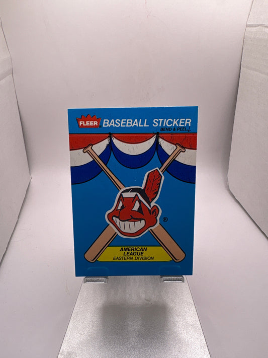 Fleer Cleveland Indians Baseball Sticker