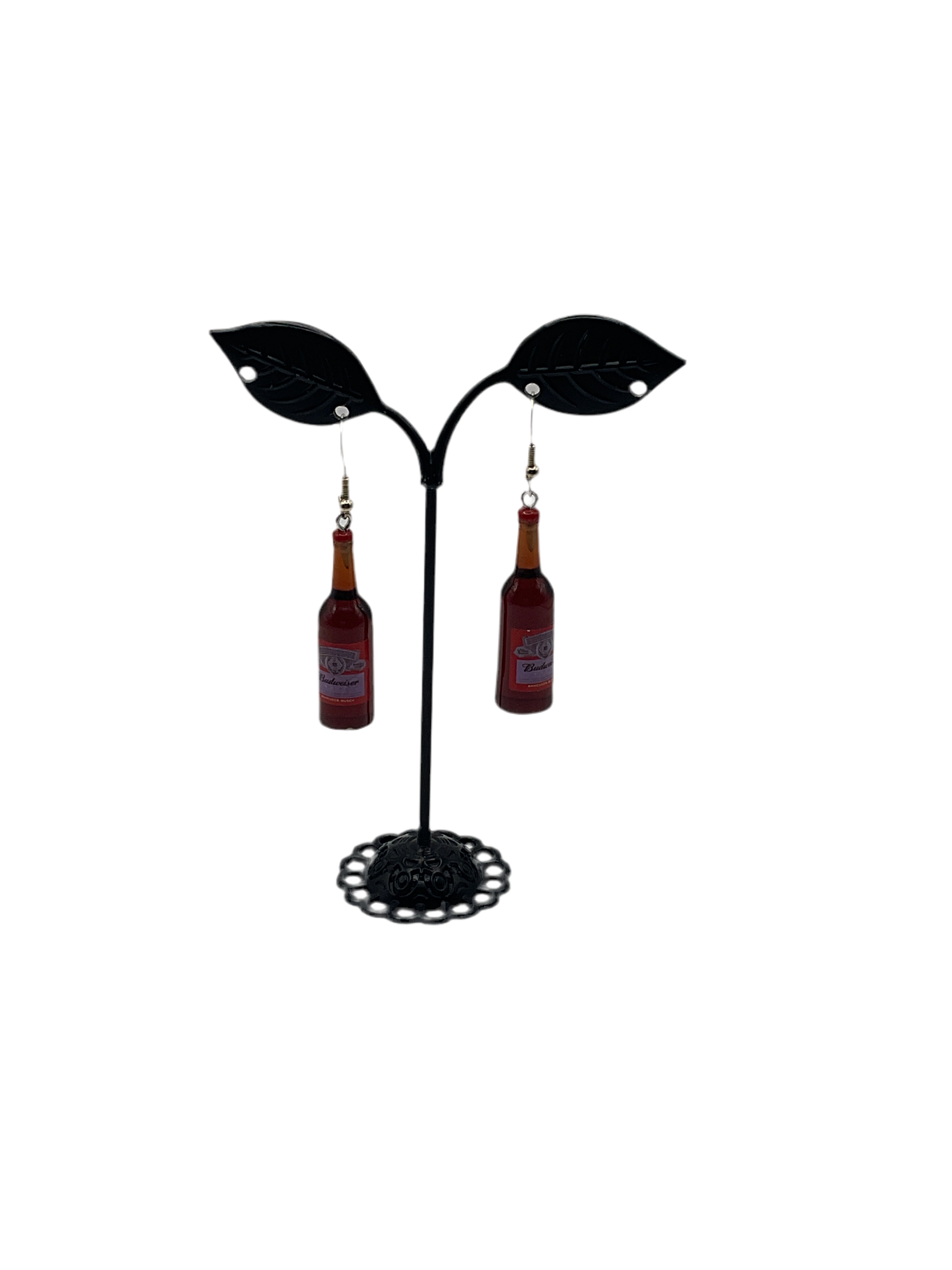 Budweiser Bottle Earrings