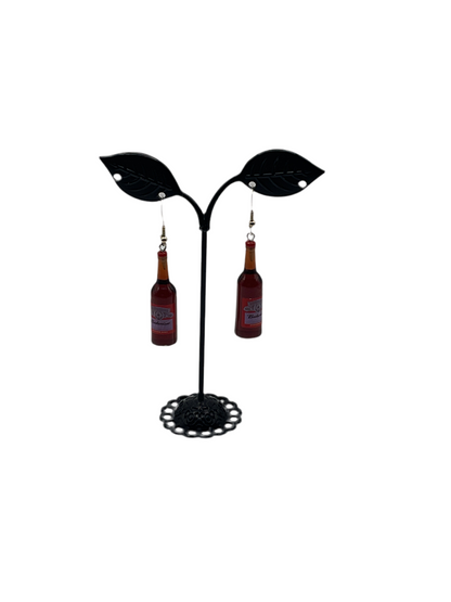 Budweiser Bottle Earrings