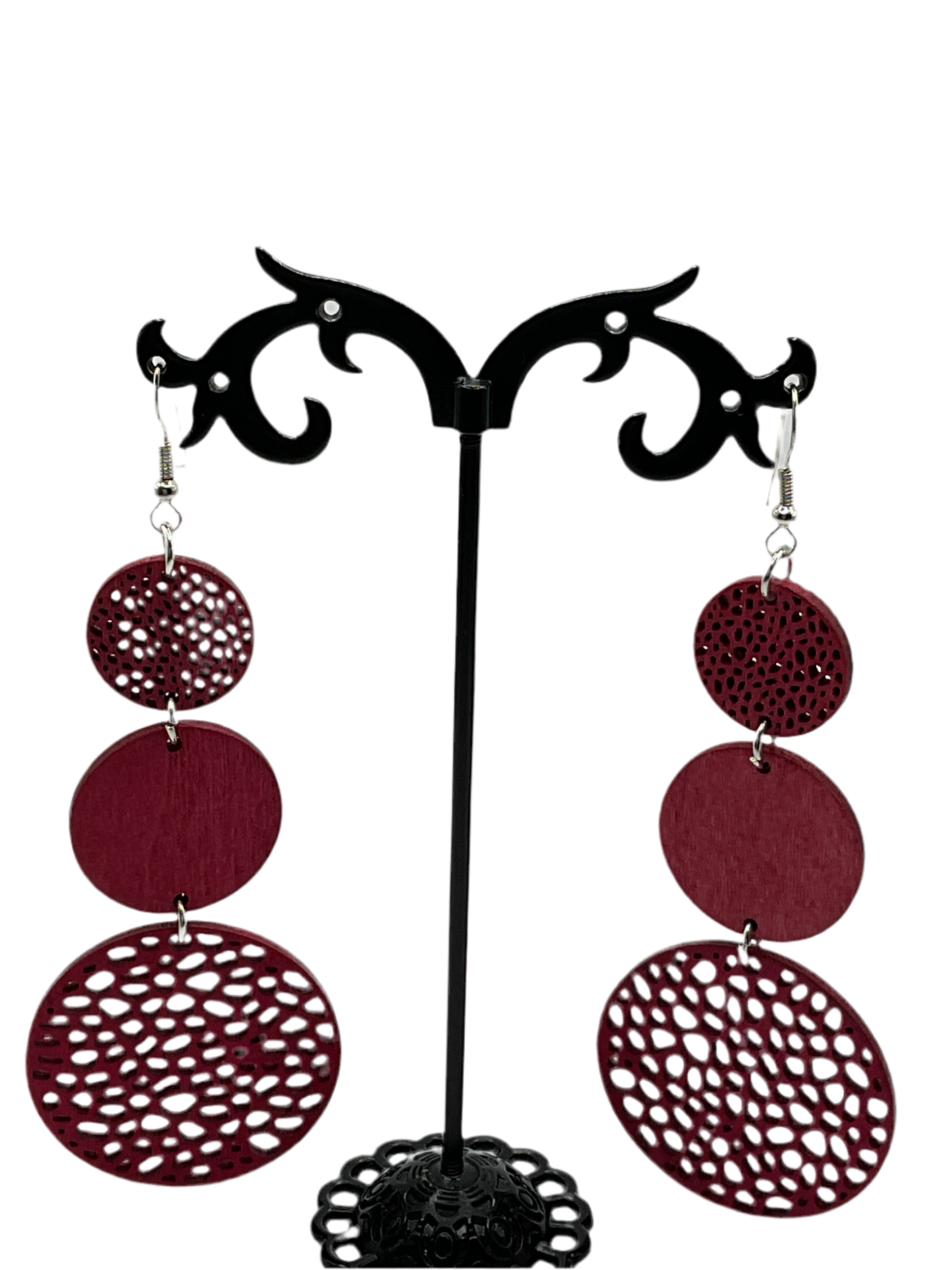 Wooden Dangle Earrings Main image