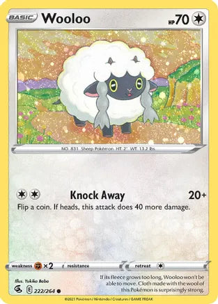 Pokemon: Wooloo Cosmos Promo 222/264 - Near Mint Main image