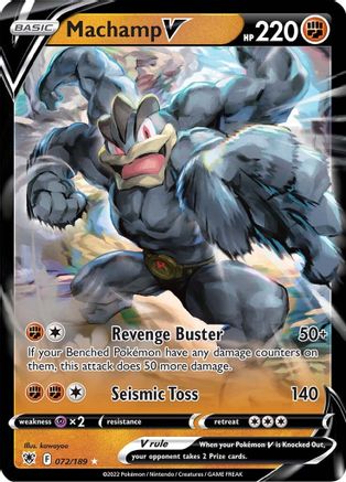 Machamp V 072/189 - SWSH10 Astral Radiance Holofoil