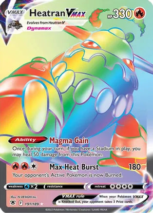 Pokemon: Heatran Vmax Astral Radiance 191/189 - Near Mint Main image