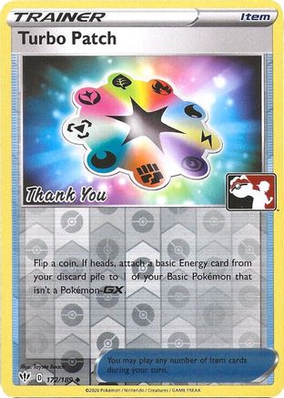 Turbo Patch (Pokemon League) [Thank You] 172/189 - League & Championship Cards Reverse Holofoil Main image