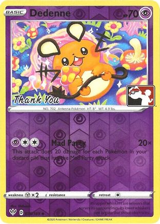 Dedenne (Pokemon League) [Thank You] 078/189 - League & Championship Cards Reverse Holofoil