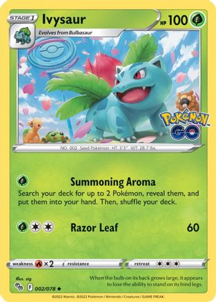 Ivysaur 002/078 - Pokemon GO Main image