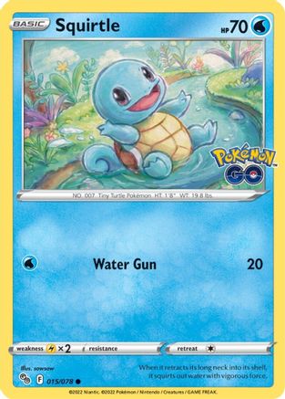 Squirtle 015/078 - Pokemon GO Main image