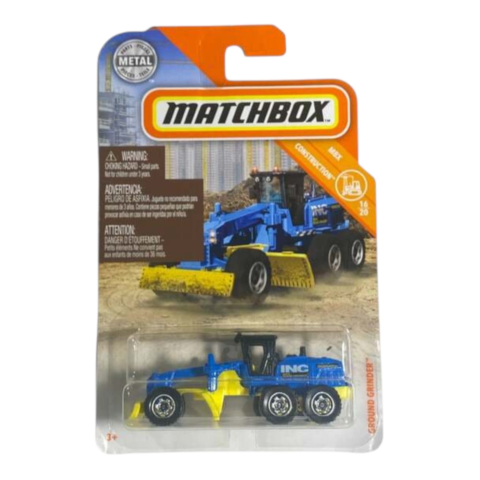 Matchbox Ground Grinder - MBX Construction Series 16/20 - Collectors World Toys