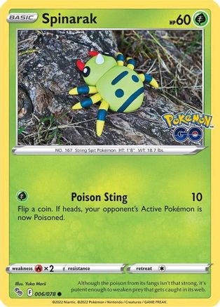 Spinarak 006/078 - Pokemon GO Main image
