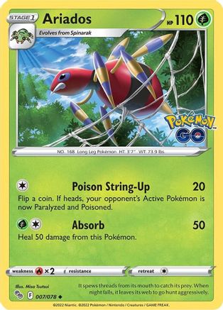 Ariados 007/078 - Pokemon GO Main image