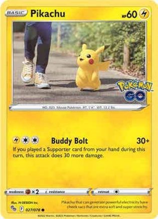 Pikachu 027/078 - Pokemon GO Main image