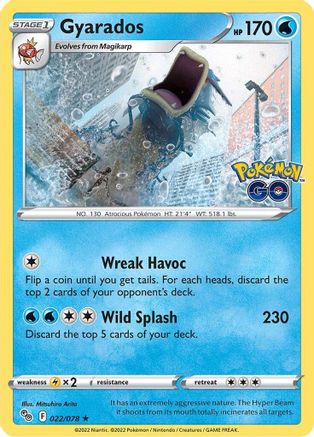 Gyarados 022/078 - Pokemon GO Holofoil Main image