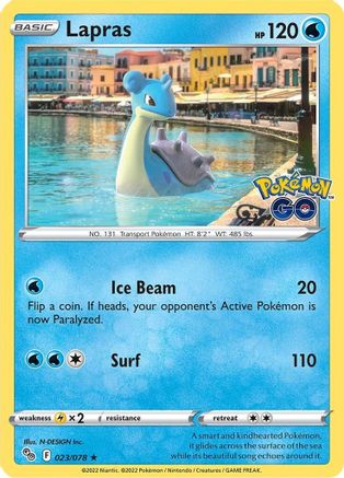 Lapras 023/078 - Pokemon GO Holofoil Main image