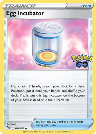 Egg Incubator 066/078 - Pokemon GO Reverse Holofoil Main image