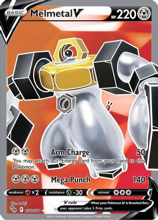 Melmetal V (Full Art) 075/078 - Pokemon GO Holofoil Main image
