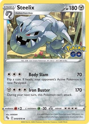 Steelix 044/078 - Pokemon GO Main image