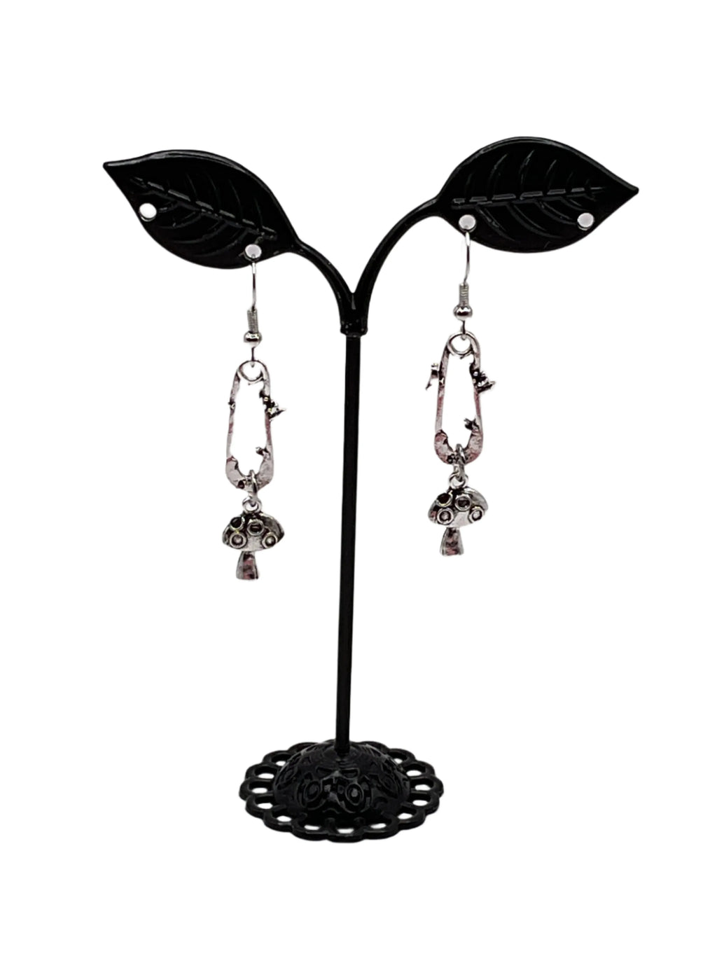 Baby Pin with Mushroom Earrings