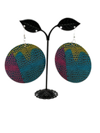 Colorful circle earrings