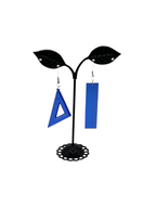 Trigon and ruler earrings
