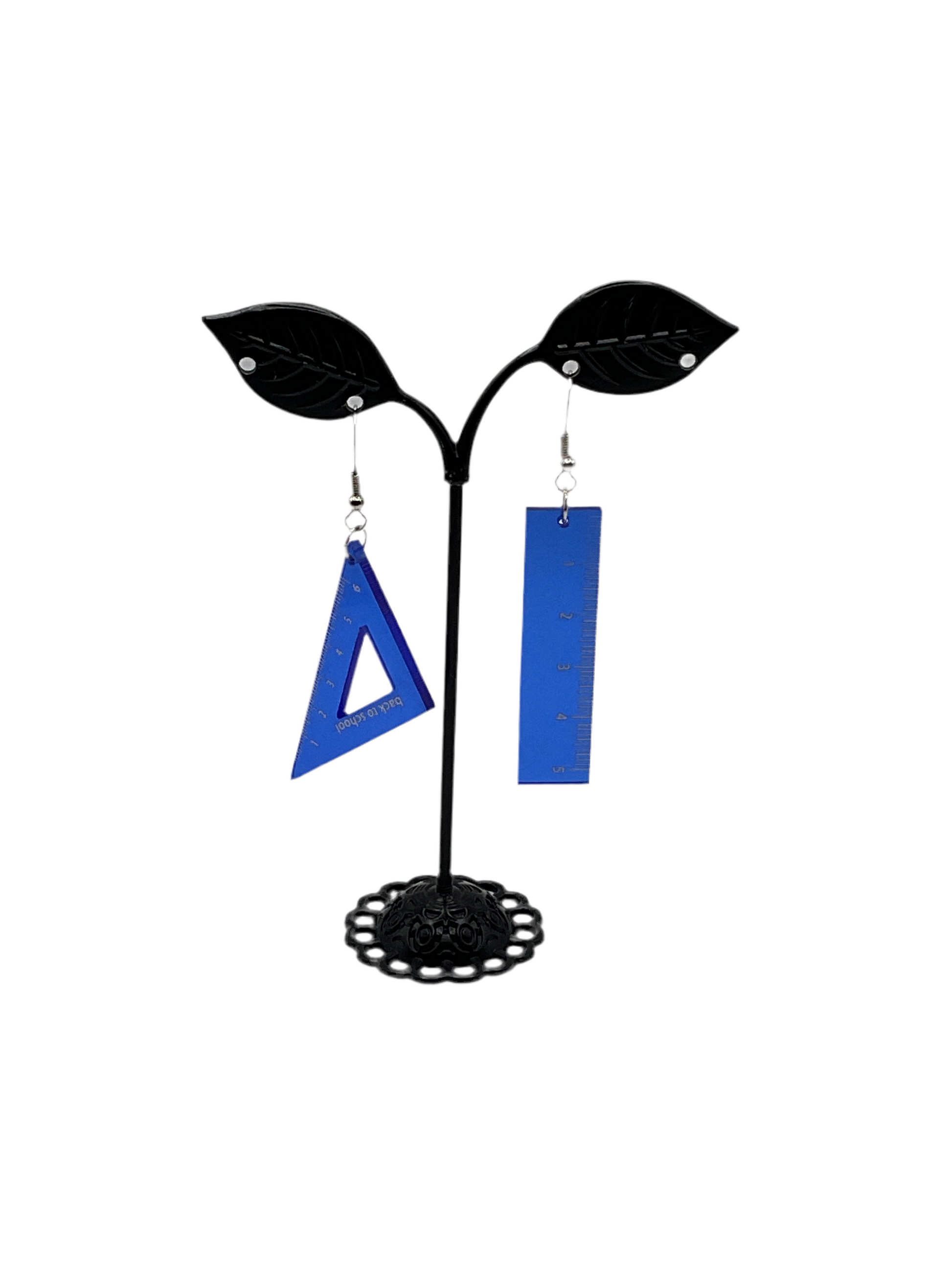 Trigon and ruler earrings