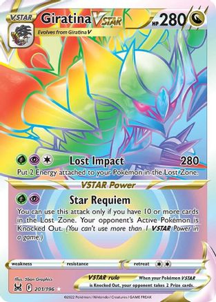 Giratina VSTAR  (Secret) 201/196 - SWSH11 Lost Origin Holofoil