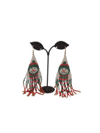 Christmas Snowman Tassel Earrings