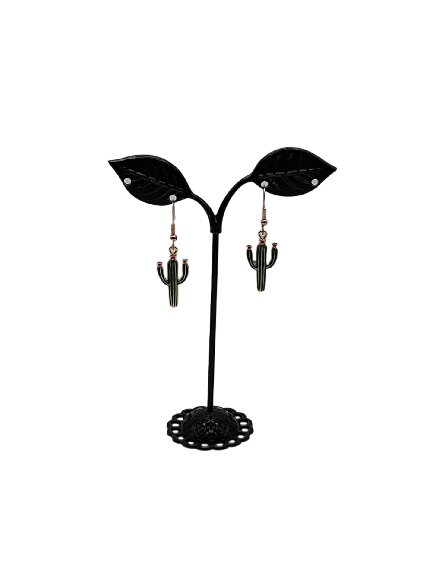 Cactus with flower Earrings