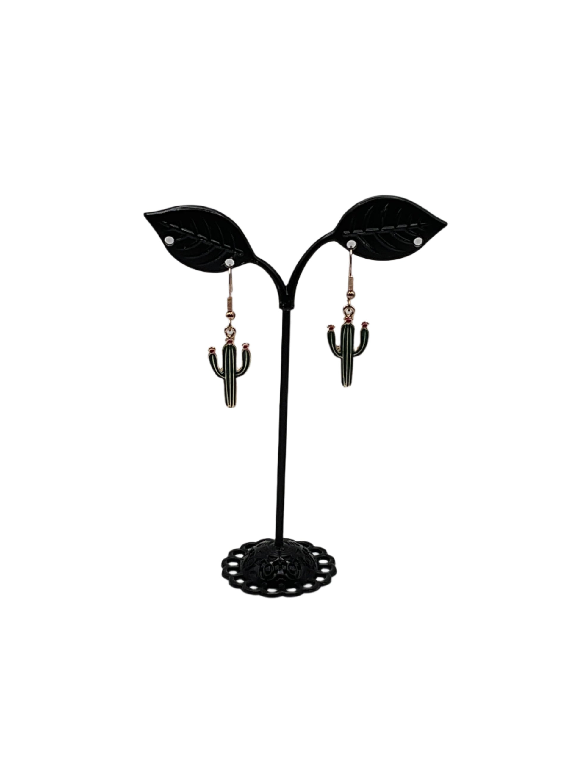 Cactus with flower Earrings