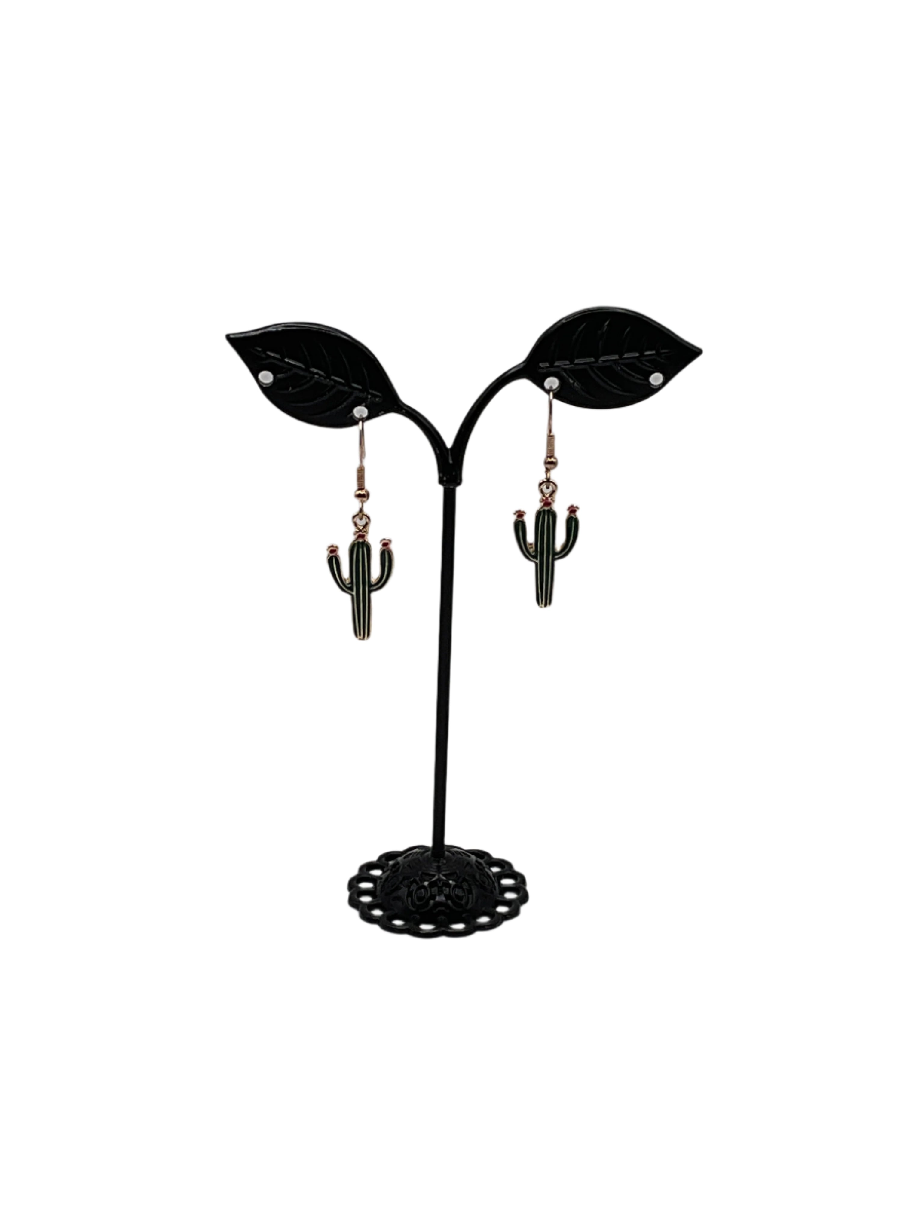 Cactus with flower Earrings