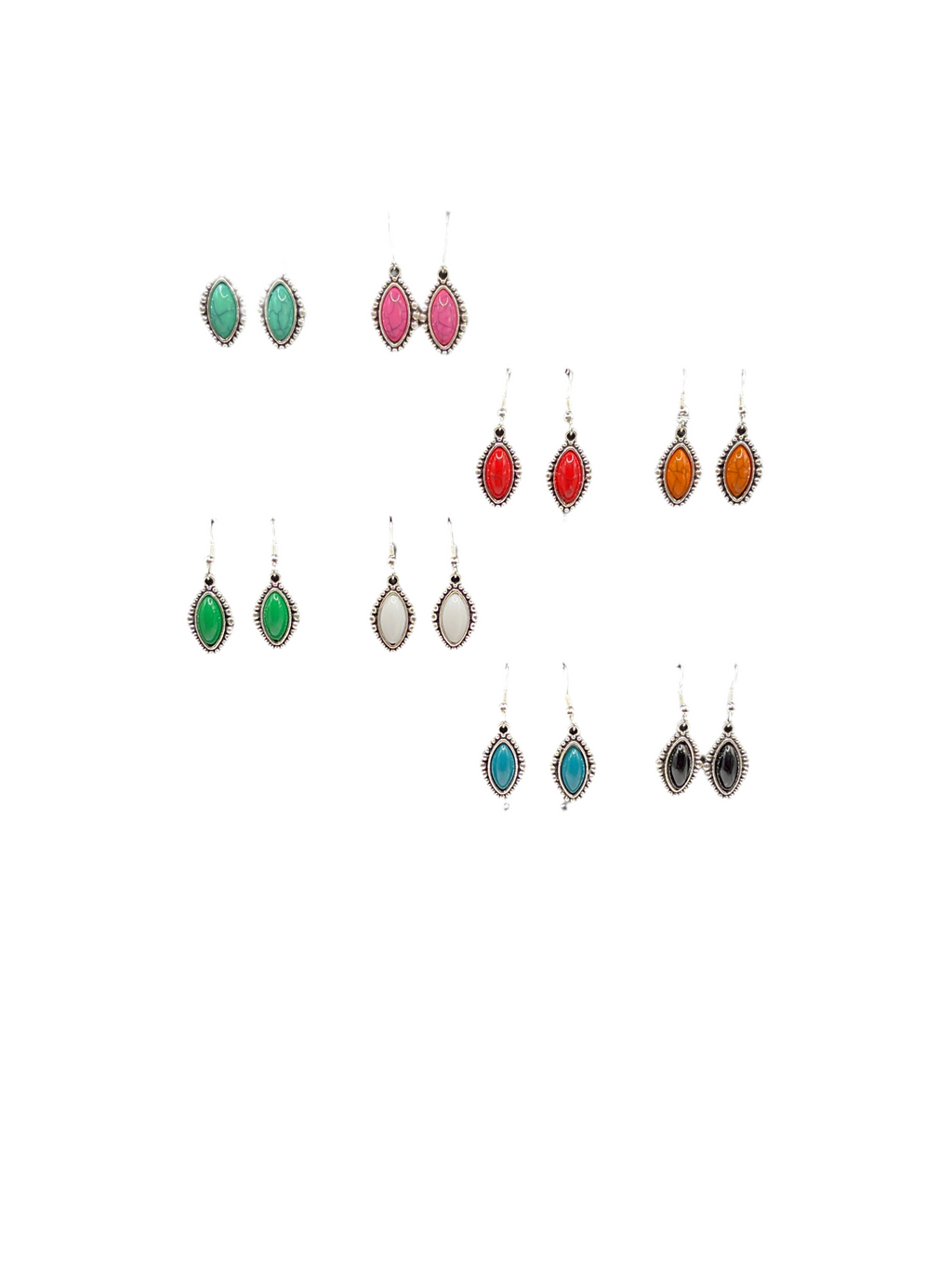 Colorful Stone Earrings