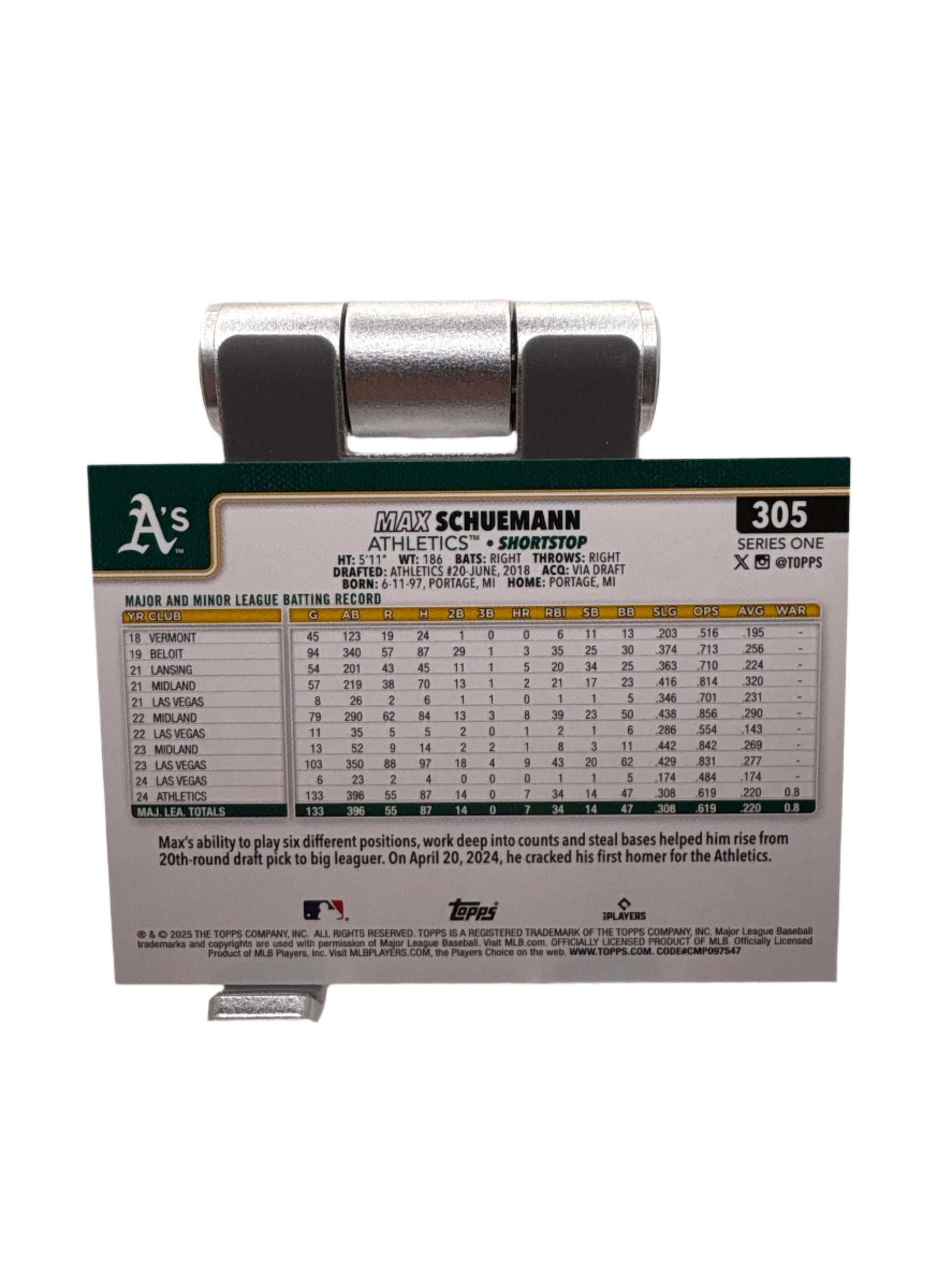 Topps Max Schuemann