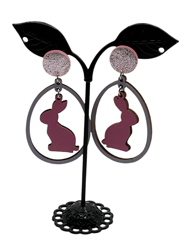 Easter bunny earrings Hover Image