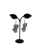 Potty mouth earrings