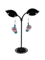Blue and Pink Drink Earrings