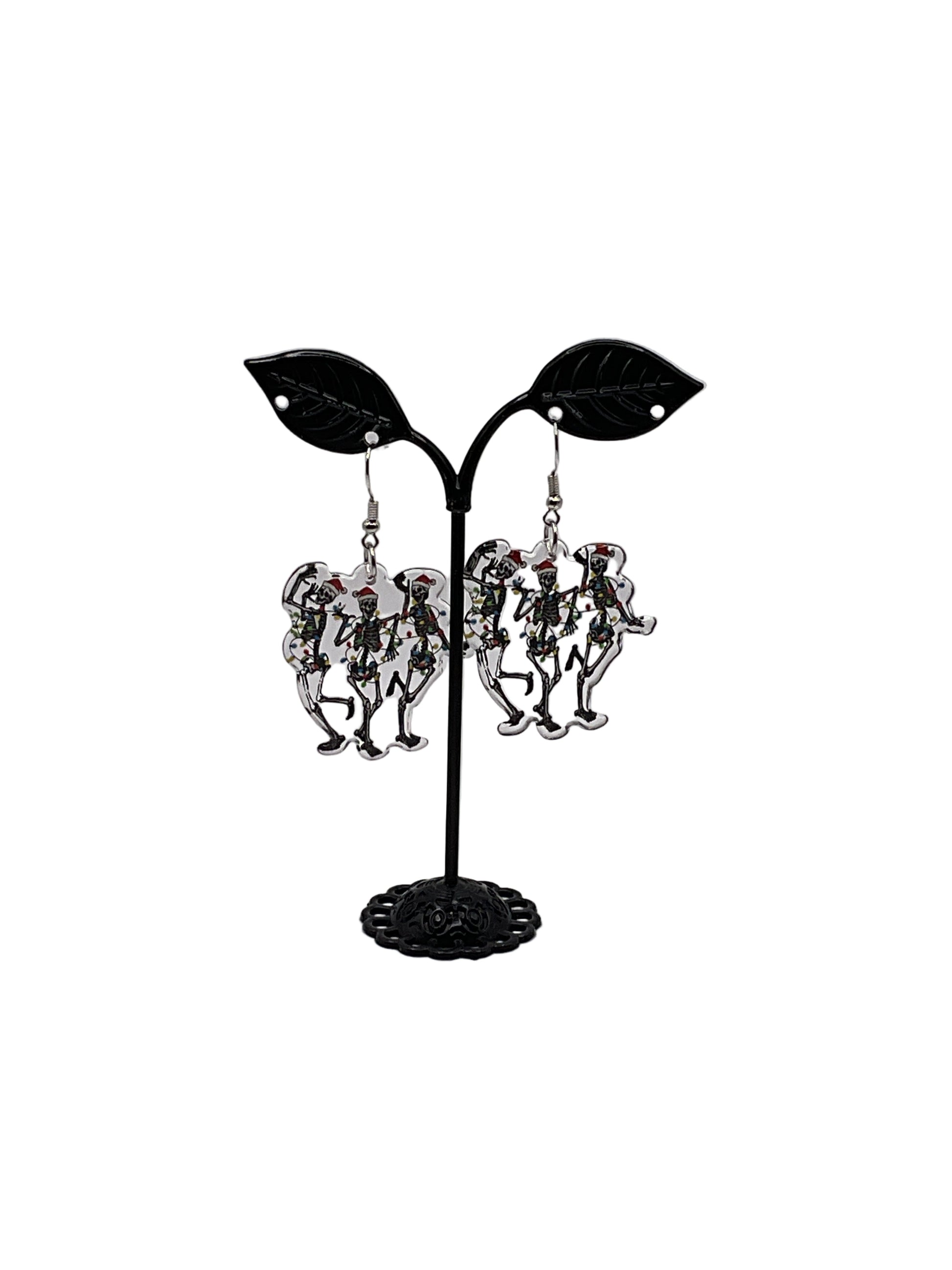 Christmas Skeleton Earrings