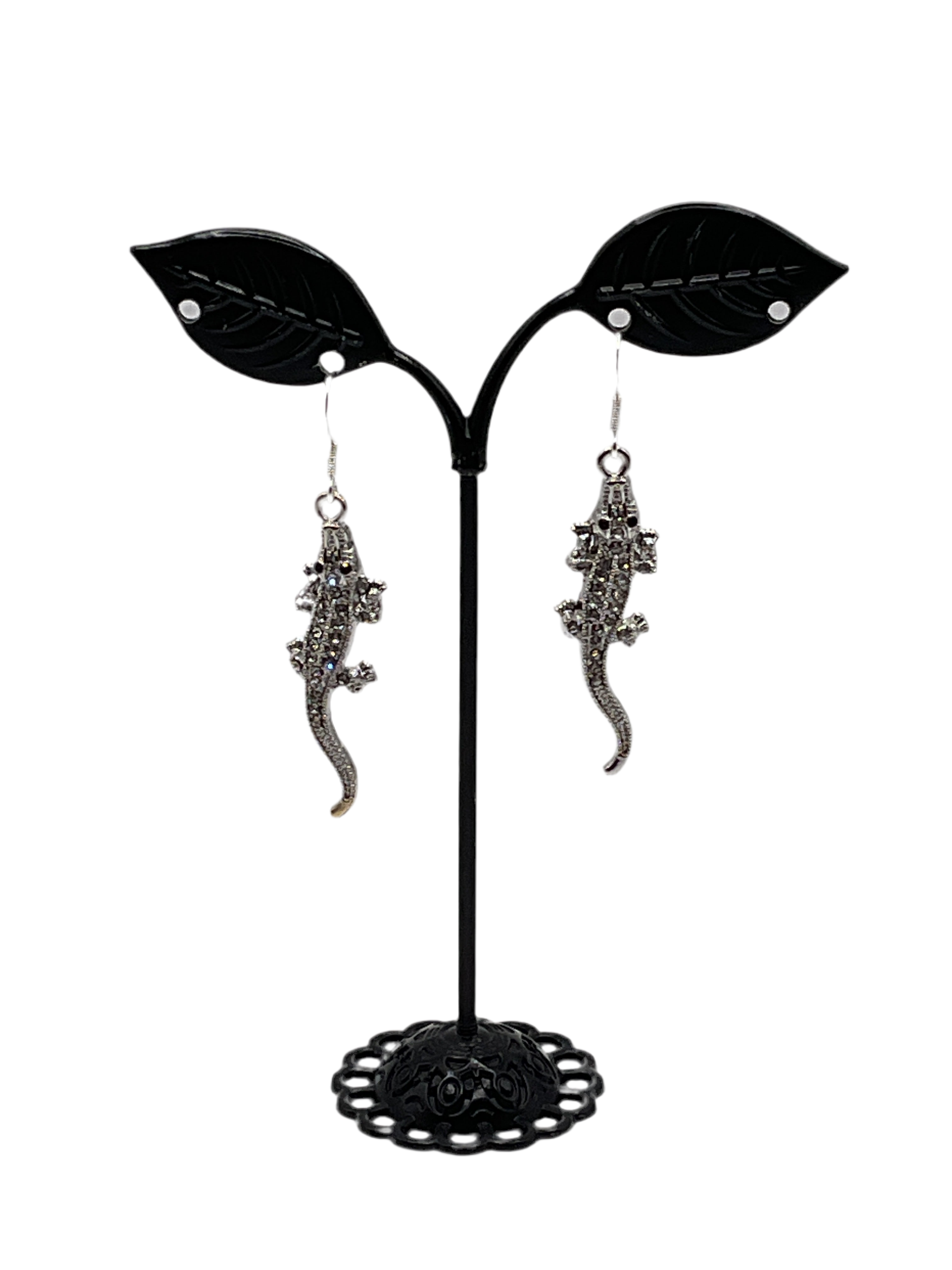 Shiny Alligator Earrings Main image