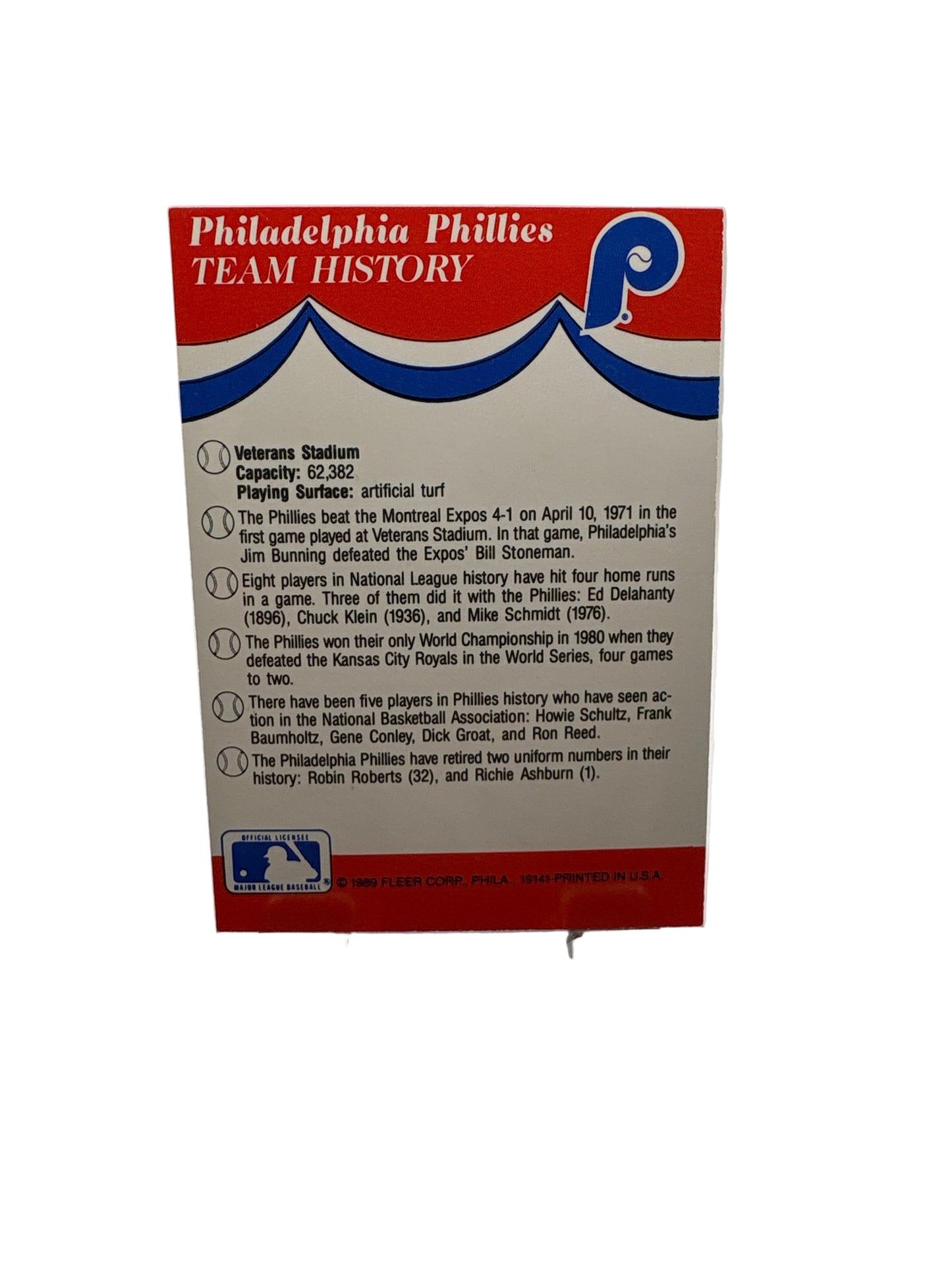 Fleer Cleveland Indians Detroit Tigers New York Mets Philadelphia Phillies Baseball Stickers