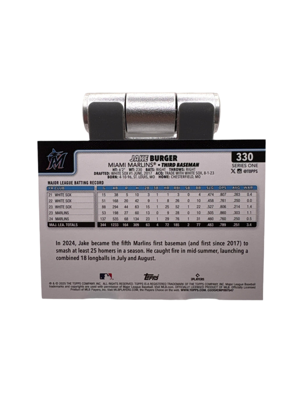 Topps Jake Burger