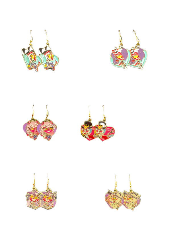 Hazbin Hotel Character Earrings Hover Image