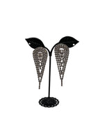 Shiny tear drop earrings