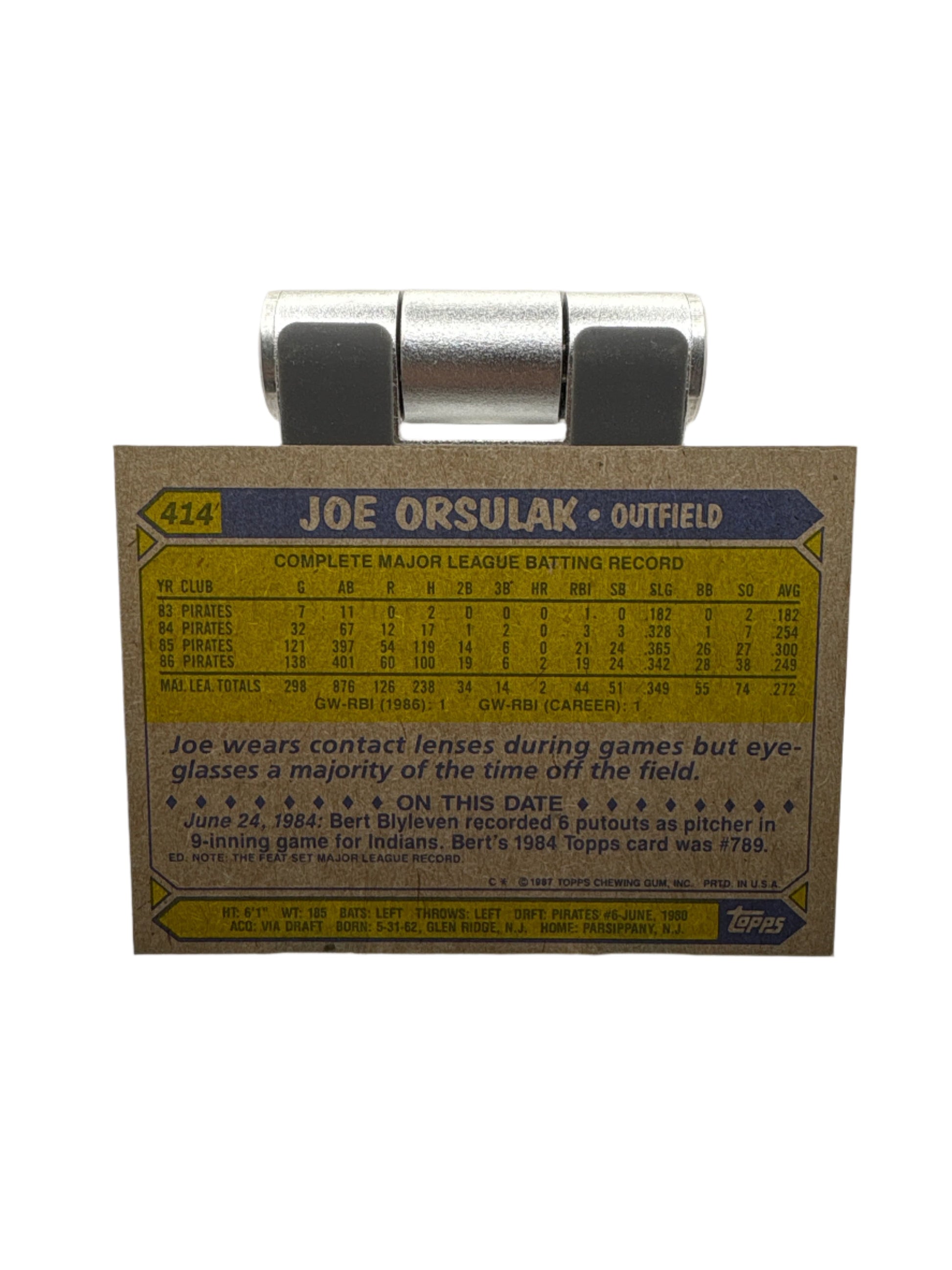 Topps Joe Orsulak